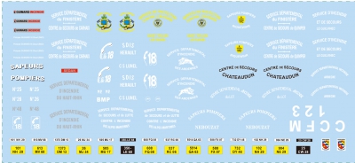 ELIGOR HOTCHKISS PL70 4x4 CCF Guinard incendie (avec planche de décalcomanies) Pompiers