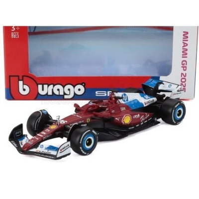 BURAGO F1 2025 Ferrari SF-25 / 16 MIAMI  (Season 2025 C Leclerc) Cars
