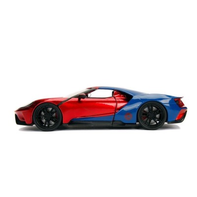 JADA diecast car 1/24 FORD GT w/SPIDERMAN figure Red Marvel 2017 Diecast models