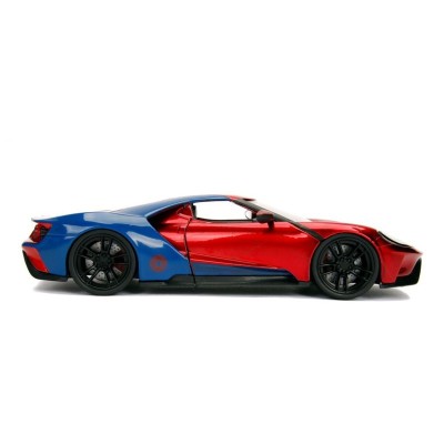JADA diecast car 1/24 FORD GT w/SPIDERMAN figure Red Marvel 2017 Diecast models