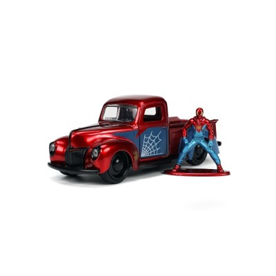 JADA diecast car 1/32 Ford pick-up w/SPIDERMAN Figure MARVEL 1941 Diecast models