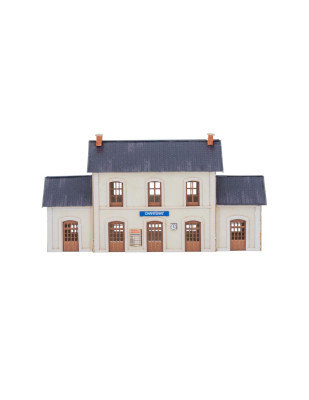 AZAR MODELS bâtiment voyageur type OUEST (Chantenay) (kit à construire en carton laser cut) Batiments