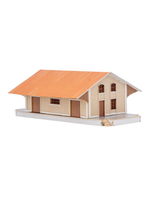 AZAR MODELS Halle marchandises EST (Neuvy) (kit à construire en carton laser cut) Trains