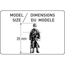 HELLER set of 50 plastic figures french army II WW (paints not included) Kits and plastic figures