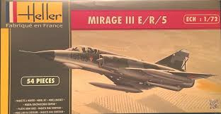 HELLER plastic kit  Plane Dassault Mirage IIIE (cement and paints not included) Kits and landscapes
