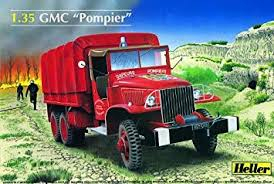 HELLER plastic kit  french  fireengine GMC (cement and paints not included) Kits and landscapes