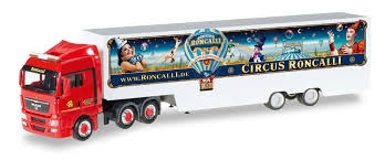 Herpa camiones MAN tg-a XXL//aerop Circus Roncalli