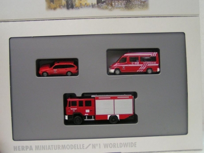 HERPA Coffret 25 ans des pompiers de Dietenhofen Pompiers