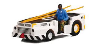 HERPA US NAVY tracteur de pont MD3 avec conducteur Maquettes et figurines plastiques