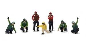 HERPA set of figures  US NAVY deck crew -launch (7 figures 1/200) Kits and plastic figures