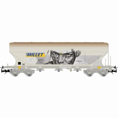 JOUEF wagon  céréalier à bogies faces plates 