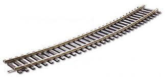 HORNBY demi rails courbes rayon R4 572mm 22,5° (16 pour faire un cercle) Echelle HO