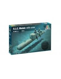 ITALERI plasic kit mini submarine SLC MAIALE + crew (cement and paints not included) Kits and landscapes