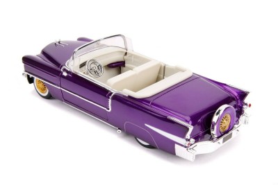 JADA 1/24 CADILLAC Eldorado W /dancing ELVIS figure Purple 1956 Diecast models