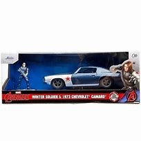 JADA 1/32 CHEVROLET CAMARO W /WINTER SOLDIER figure Bi-color 1973 By Heroes / Collections