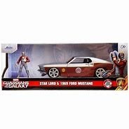 JADA 1/32 Ford Mustang Fastback W/STAR Lord figure Bi-color 1969 Véhicules miniatures