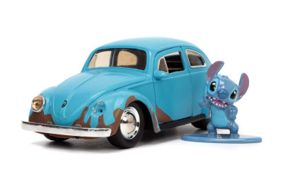 JADA 1/32 Volkswagen coccinelle w /STICH figure blue 1959 Véhicules miniatures