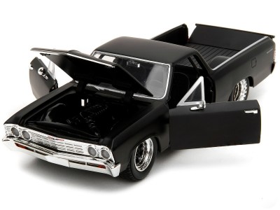 JADA 1/24 CHEVROLET EL CAMINO Black 1967 FAST & FURIOUS Véhicules miniatures