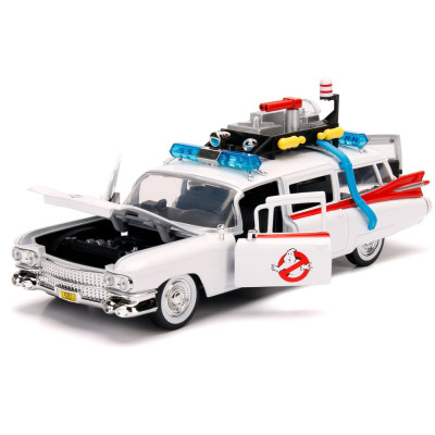 JADA 1/24 CADILLAC GHOSTBUSTERS ECTO-1 white 1959 By Heroes / Collections