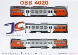 JÄGERNDORFER coffret d'automoteur ÖBB 4020 (3 éléments) epoche VI Locomotives et Automoteurs