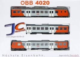 JÄGERNDORFER coffret d'automoteur ÖBB 4020 (3 éléments) epocheVI HO scale