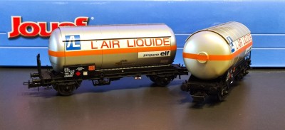 JOUEF set de 2 wagons citernes à gaz 2 essieux  