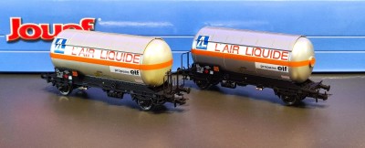 JOUEF set de 2 wagons citernes à gaz 2 essieux