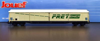 JOUEF Wagon à bogies  à parois coulissantes type Habis FRET  SNCF ep V Echelle HO