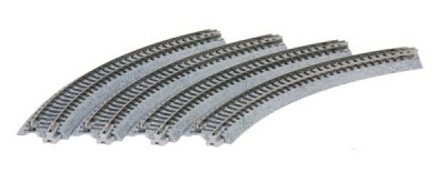 KATO set de 4 rails courbes R216 45° N scale