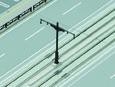 UNITRAMKATO Tram catenary pole set (10pcs) N scale