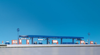KIBRI Set of plastic kit of Railway platform Z scale