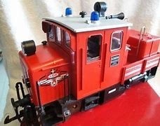 LGB Fire department diesel loco analogic 2 rails DC Trains