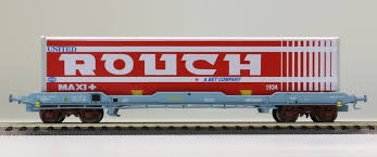 LSMODELS set de 2 wagons KC porte caisse mobile 