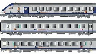 LS MODELS set de 3 voitures VTU B5 revers(B5uxh) +B11tu PLC+B9tux TER PACA sigle carmillon SNCF ep VI Voitures voyageurs