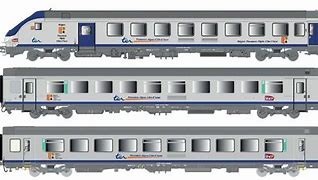 LS MODELS set de 3 voitures VTU B5 revers(B5uxh) +B11tu PLC+B9tux TER PACA sigle carmillon SNCF ep VI HO scale