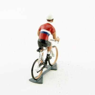 CBG MIGNOT cycliste du tour de France Maillot Luxembourg en danseuse Figurines Plombs