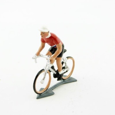 CBG MIGNOT cycliste du tour de France Maillot Luxembourg en danseuse Figurines Plombs