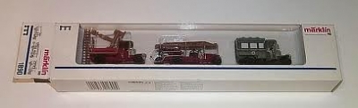 MÄRKLIN coffret 3 vehicules pompiers 1900 en métal Echelle HO