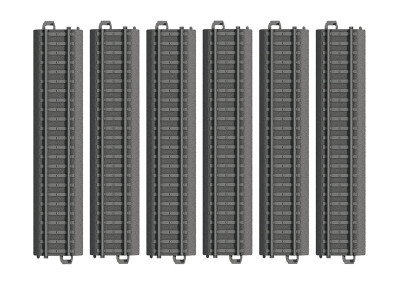 MARKLIN MY WORLD set de 6 rails plastiques droit (180mm pièce) Trains