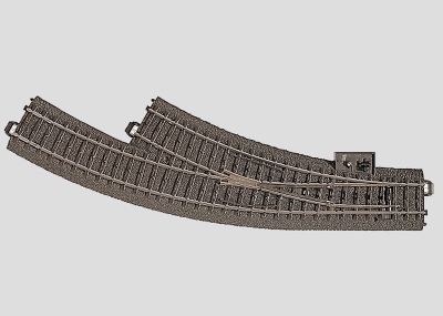 MÄRKLIN voie C Aiguillage courbe droit longueur 236,1mm angle 12,1° Track and track accessories
