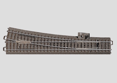 MÄRKLIN voie C Aiguillage droit longueur 236,1mm angle 12,1° Rails et aiguillages