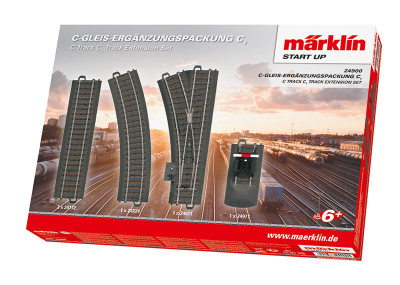 MARKLIN  1er set de voie de complément pour rails C (permet de compléter le réseau de base) Track and track accessories