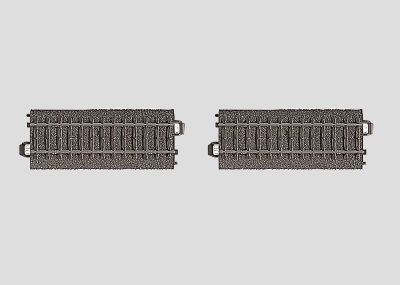 MÄRKLIN voie C  set de 2 rails de contact  droits  longueur 94,2mm x2 Track and track accessories