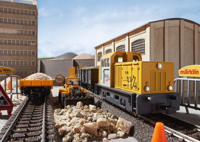 MARKLIN coffret de train de travaux Echelle HO