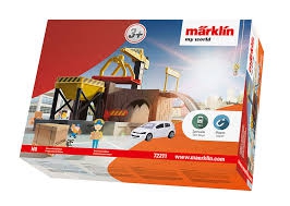 MARKLIN MY world Gare marchandise avec 1 voiture en métal et plein  de possibilités de jeu! Gamme junior