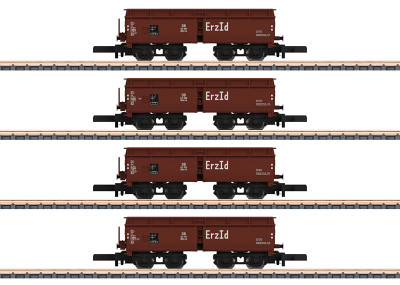 MARKLIN coffret de 4 wagons à déchargement automatique  DB ep III Trains