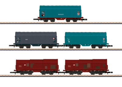 MÄRKLIN Z set de 5 wagons marchandises SNCB ep V/VI Trains