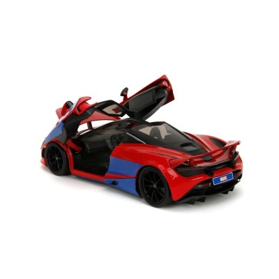 JADA diecast car 1/24 MC LAREN 7205 w/SPIDERMAN figure red Marvel Diecast models