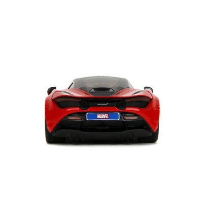 JADA diecast car 1/24 MC LAREN 7205 w/SPIDERMAN figure red Marvel Diecast models