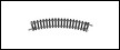MINITRIX Rail courbe R1 30°  Rayon 194,6mm Echelle N